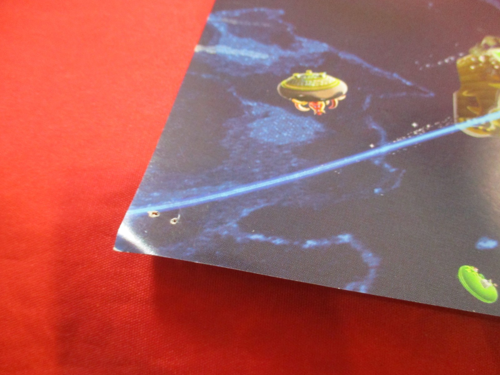Super Mario Galaxy Nintendo Wii 2007 Foldable Promo Poster