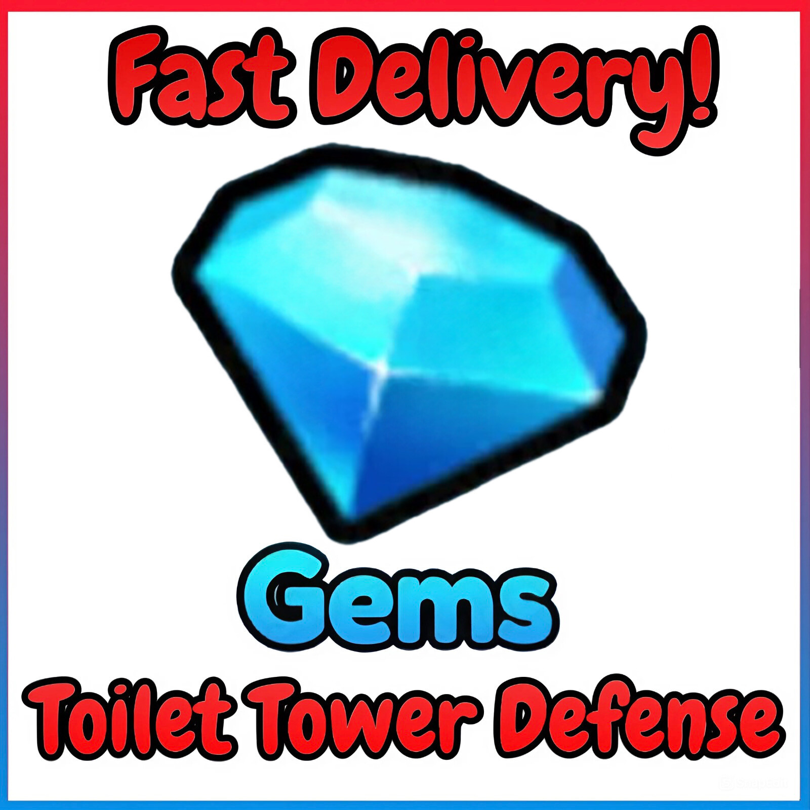 Toilet Tower Defense (TTD) Gems 💎 10K – 1M Diamonds – Cheap and Fast Delivery