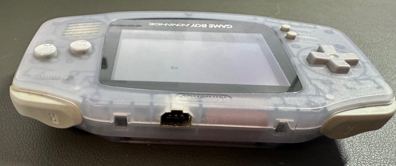Nintendo Game Boy Advance AGB-001 Glacier 1. Works Perfect! Bonus accessories!