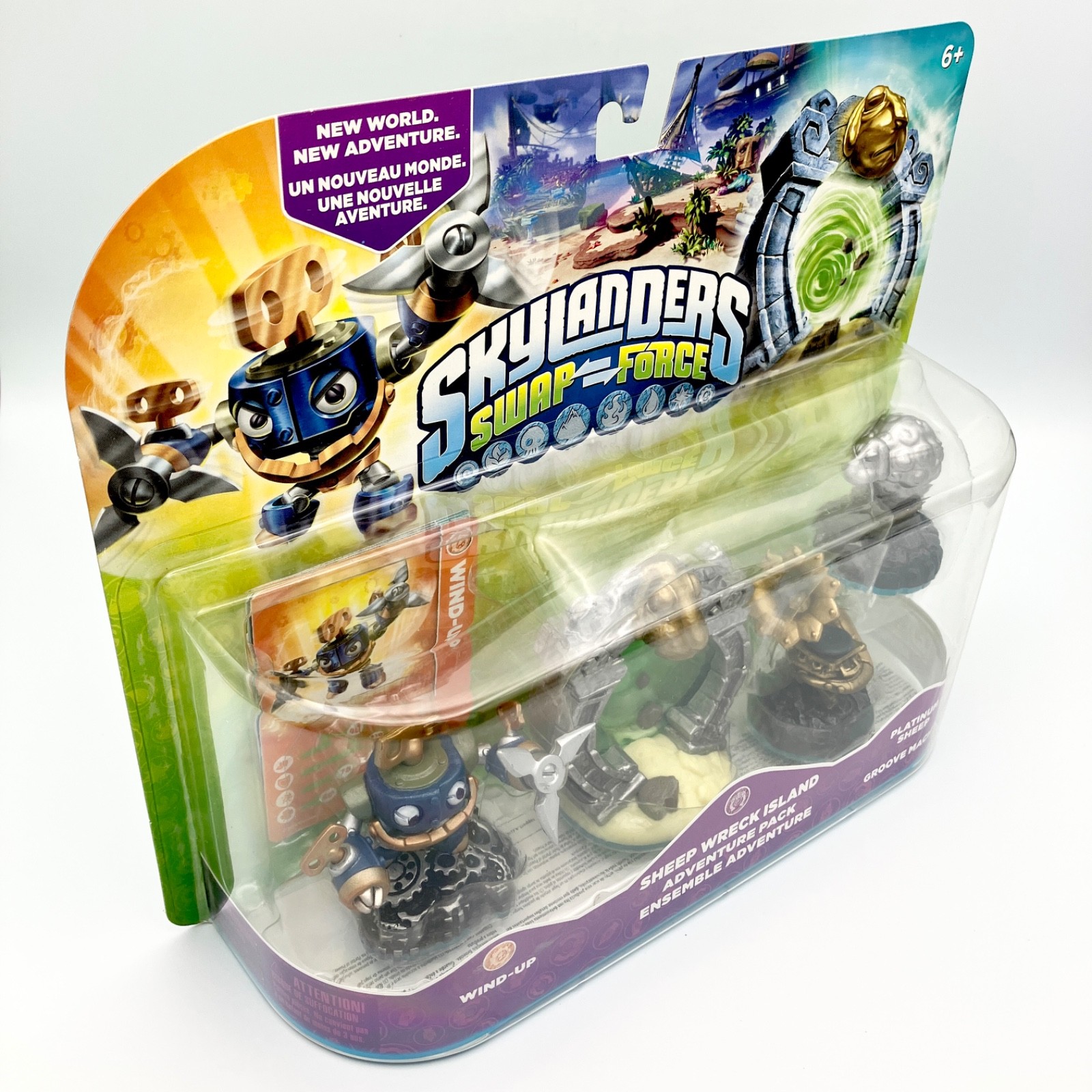 Skylanders Swap Force Sheep Wreck Island Adventure Pack Wind Up NEW SEALED