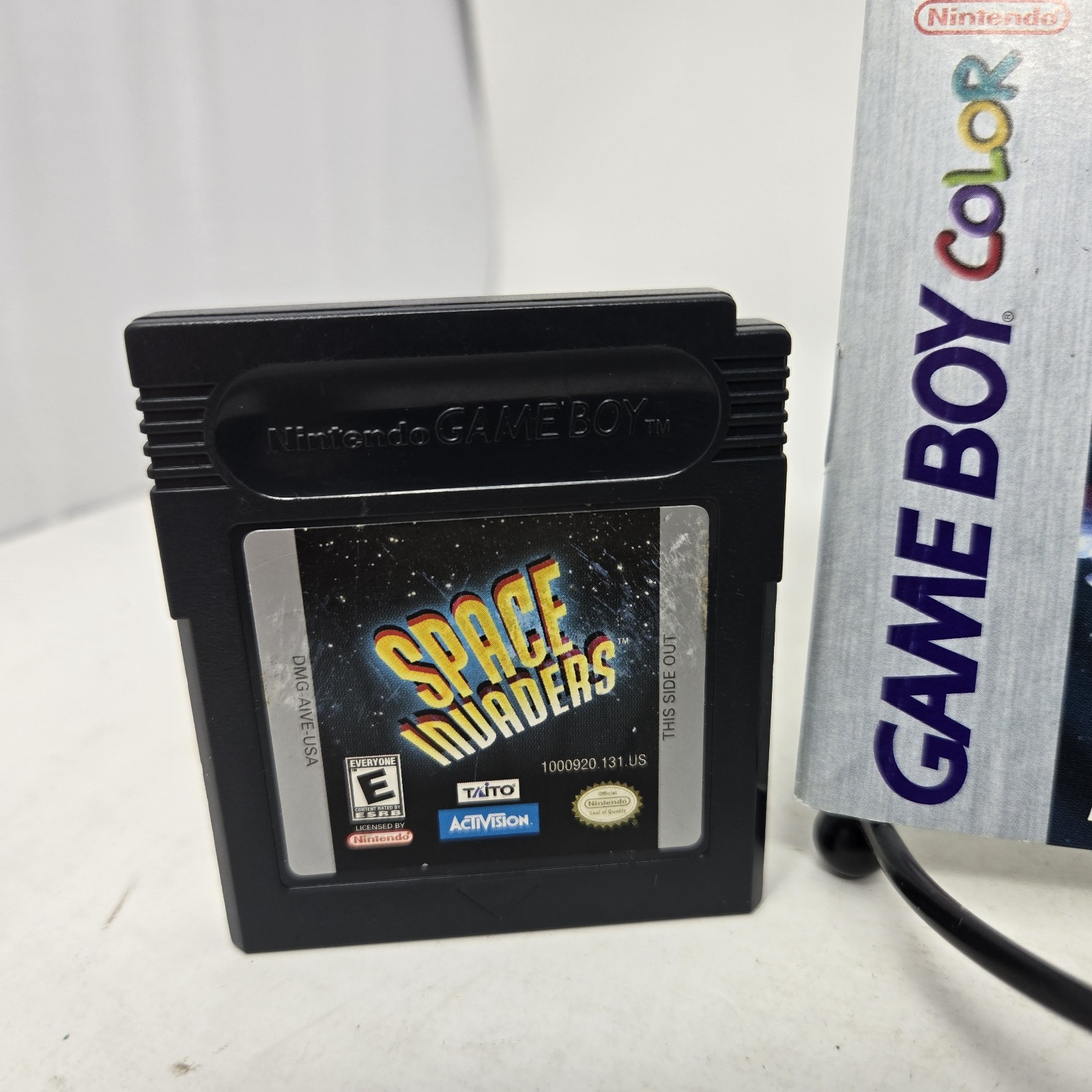 Space Invaders Authentic Nintendo Game Boy Color Game And Manual, Tested