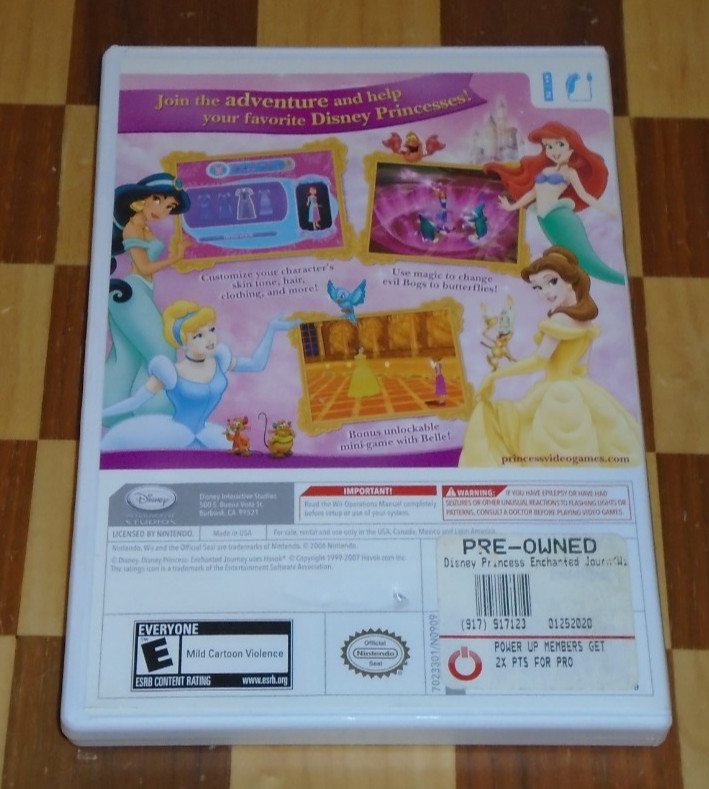 8x Nintendo Wii game: Beatles, Tintin, Barbie, Star Wars, Alvin, Disney Princess
