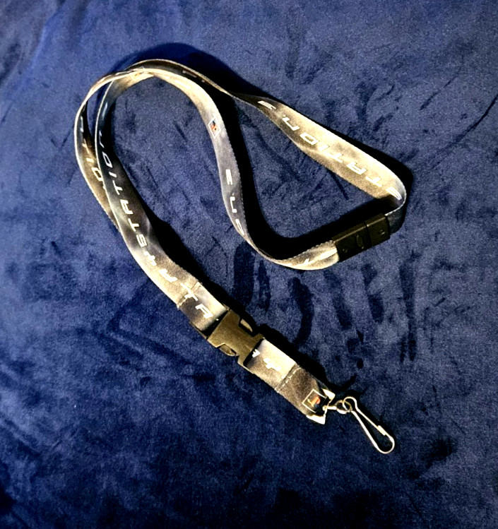Official Sony PlayStation 3 PS3 Promo Lanyard Logo Key & Badge Holder NOS