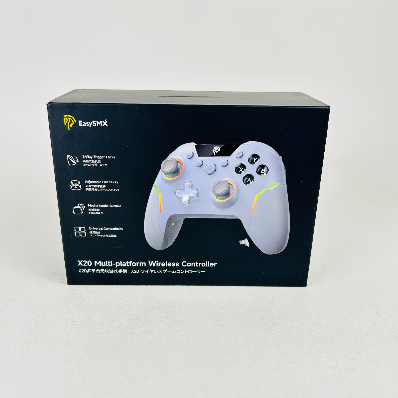 EasySMX X20 Wireless Gaming Controller RGB Backlit PC/Switch/Android/Steam iOS