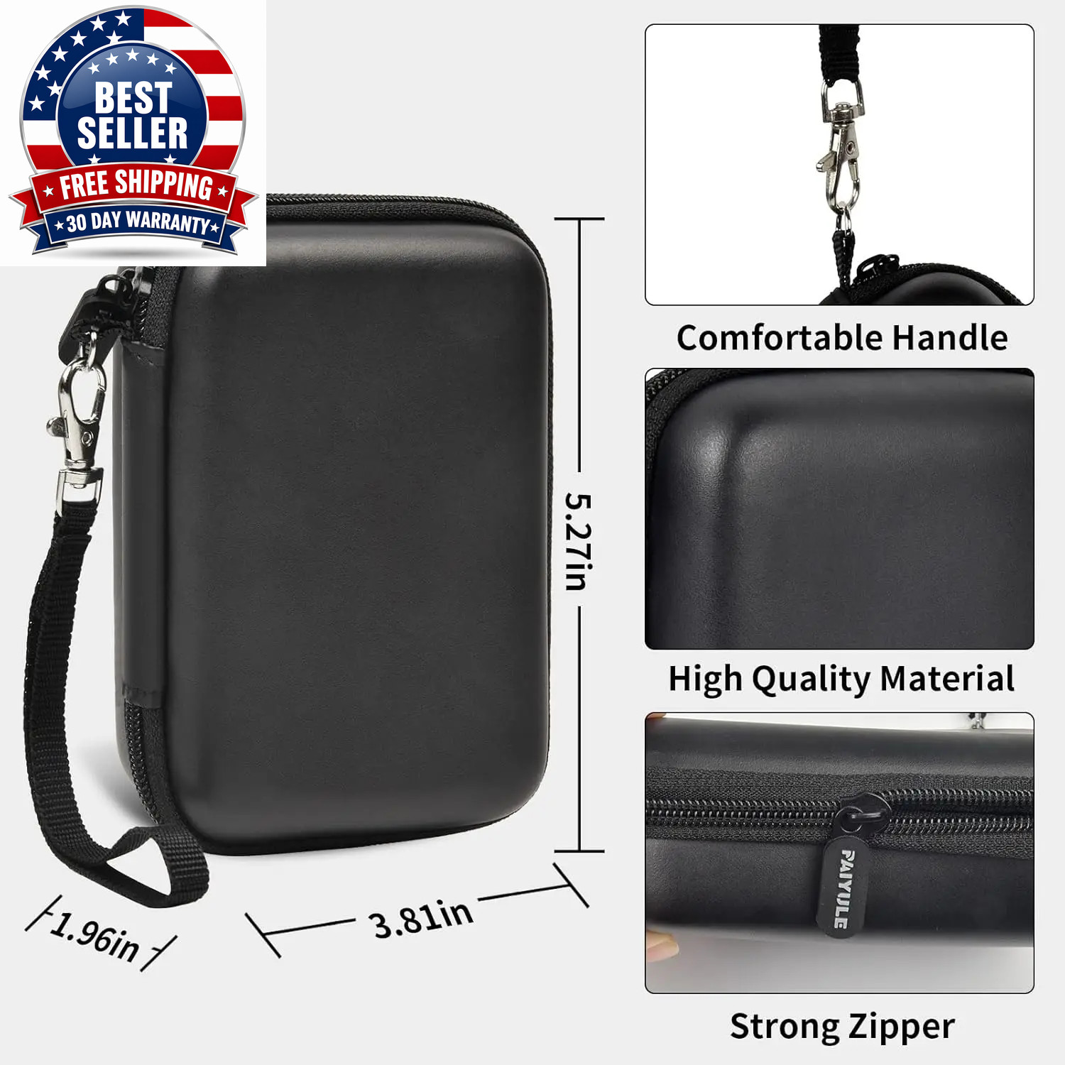 Travel Case Compatible with RG35XX/ Rg35Xx plus Retro Handheld Game Console, Han
