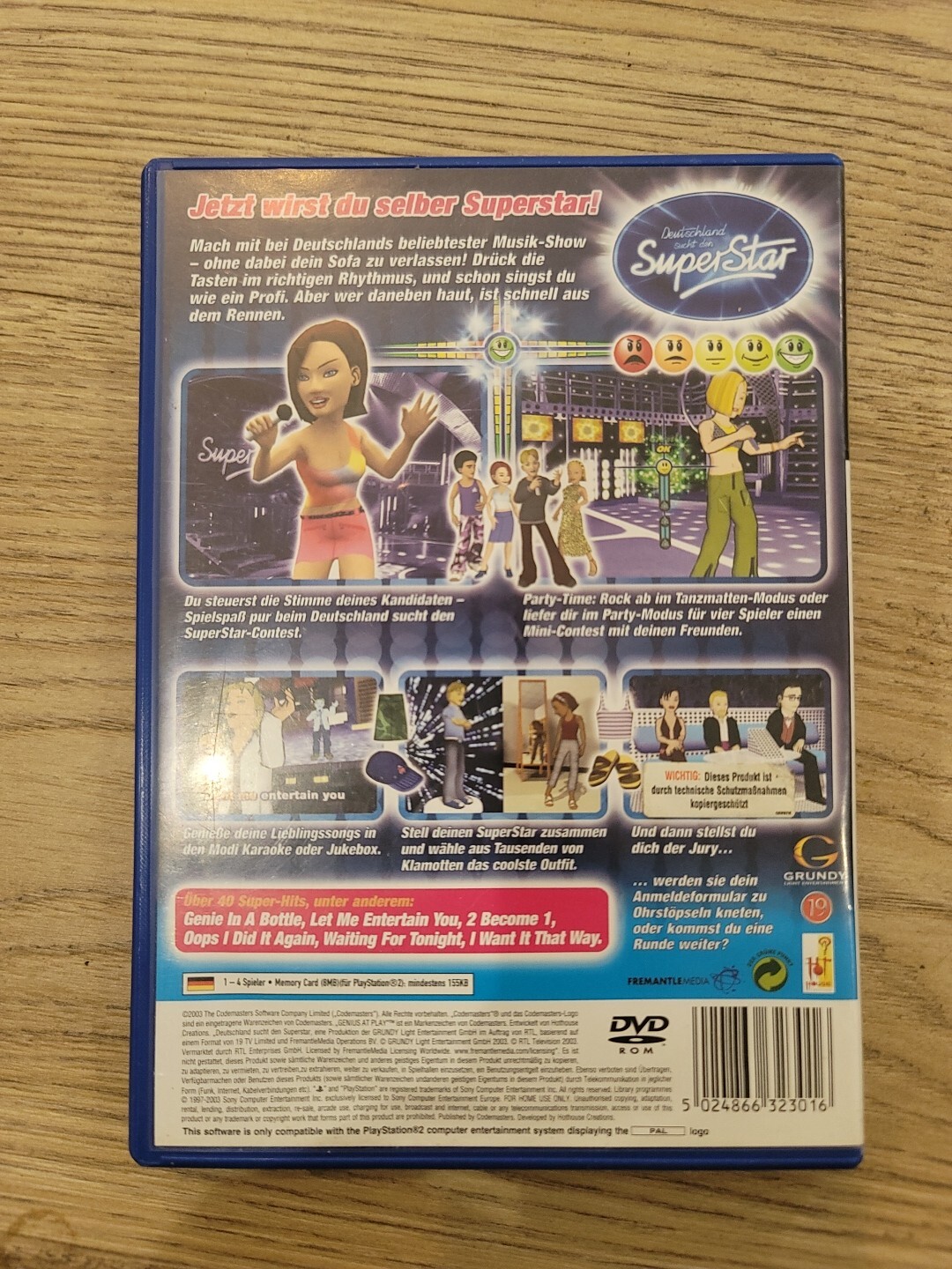 Deutschland sucht den Superstar PS2 Playstation 2 PAL READ!!!