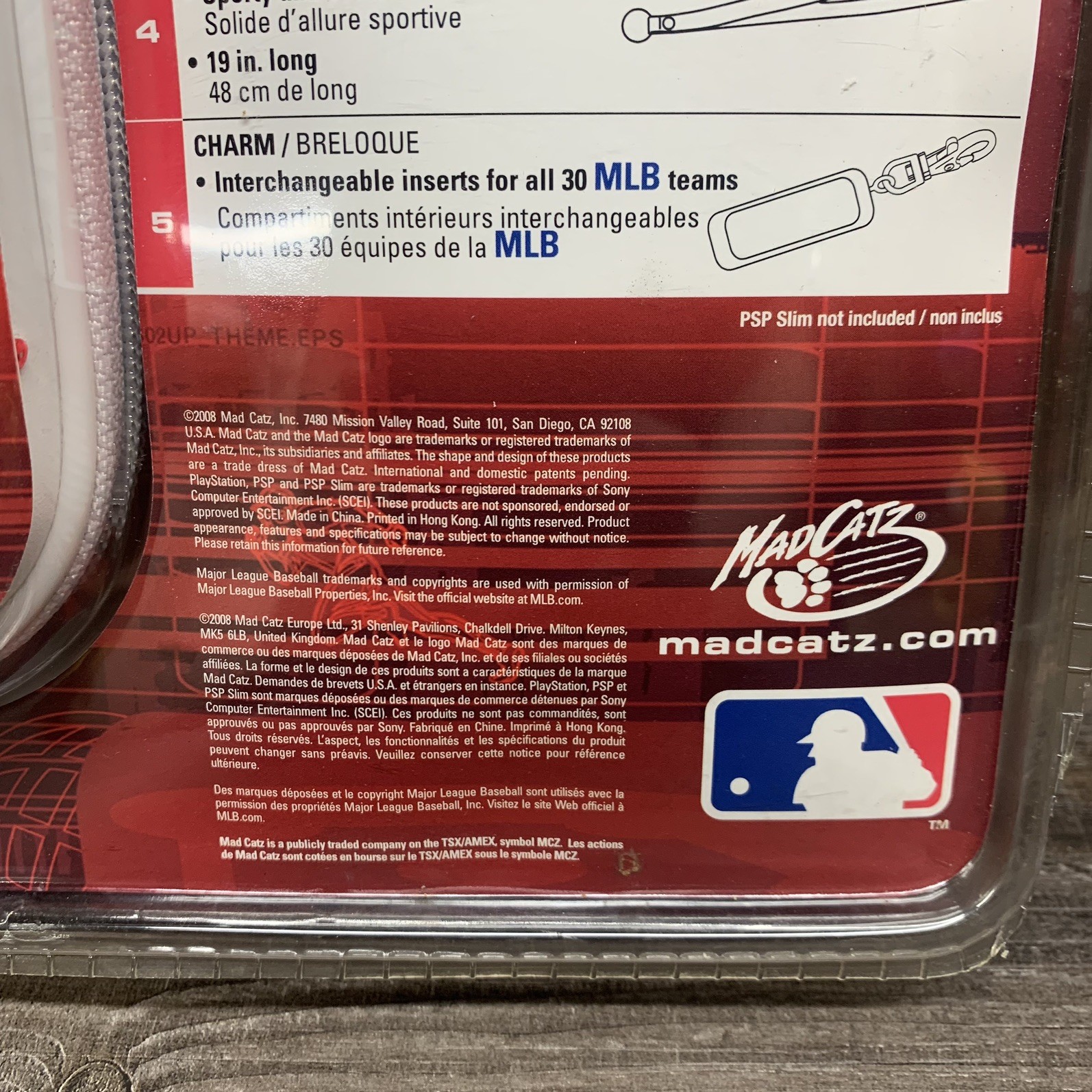 Boston Red Sox MLB PSP slim MadCatz Case Protector w/accessories RARE 2008