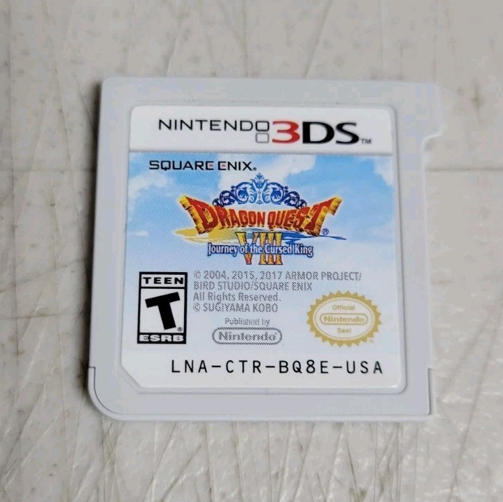 Dragon Quest VIII: Journey of The Cursed King 3DS Game Only Authentic Tested