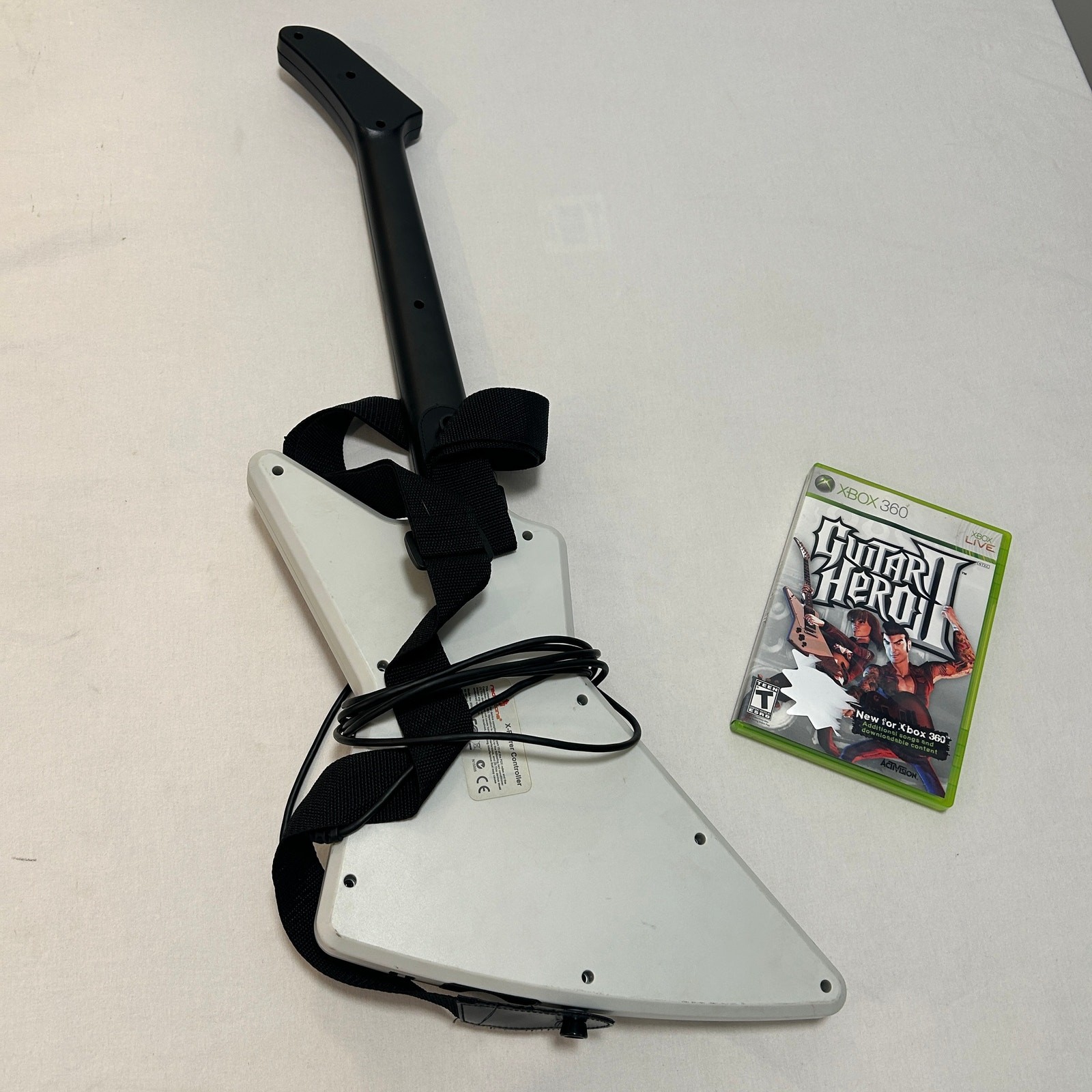 RedOctane Guitar Hero X-Plorer Wired Controller White Black