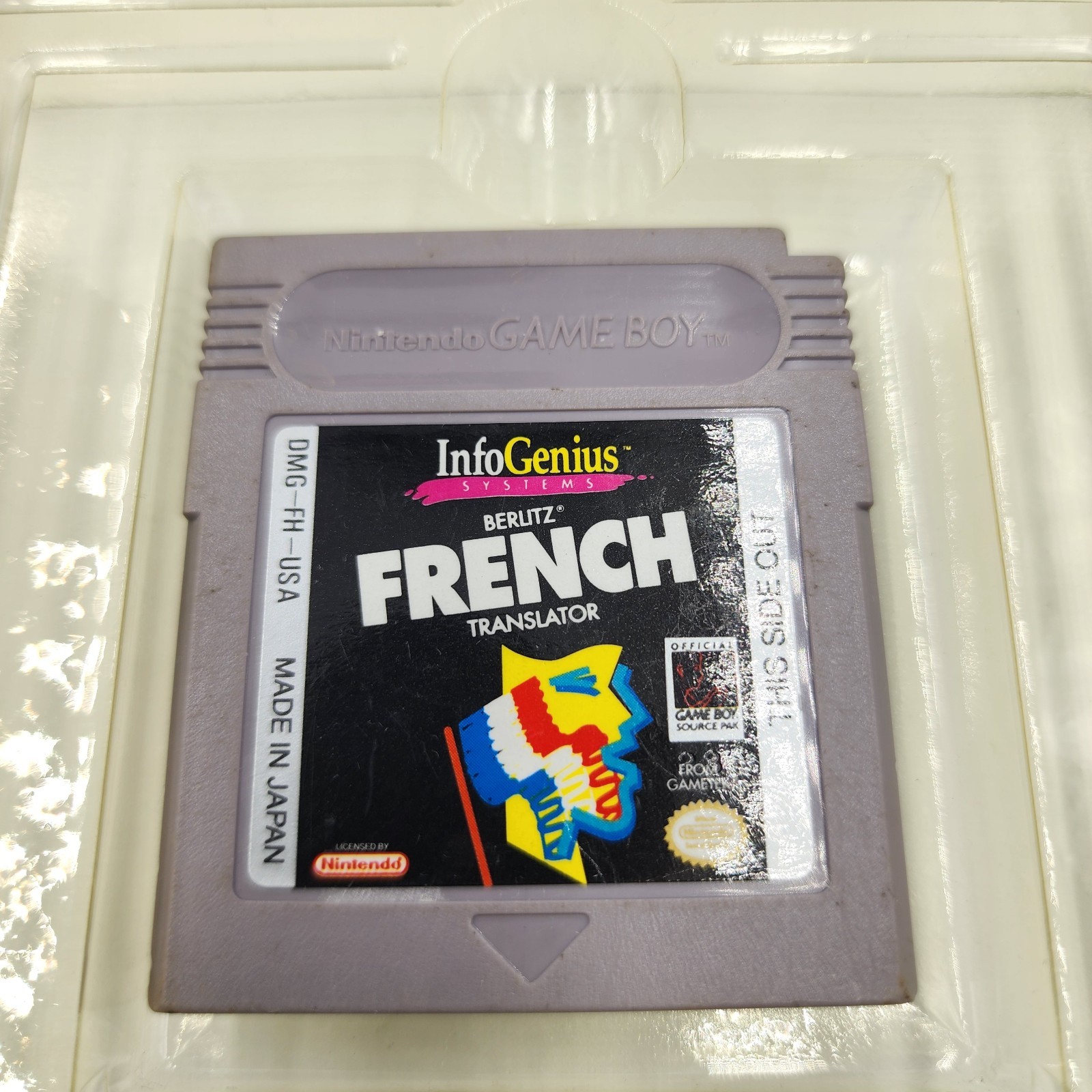InfoGenius Productivity Pak: Berlitz French Translator – GameBoy *pre-owned