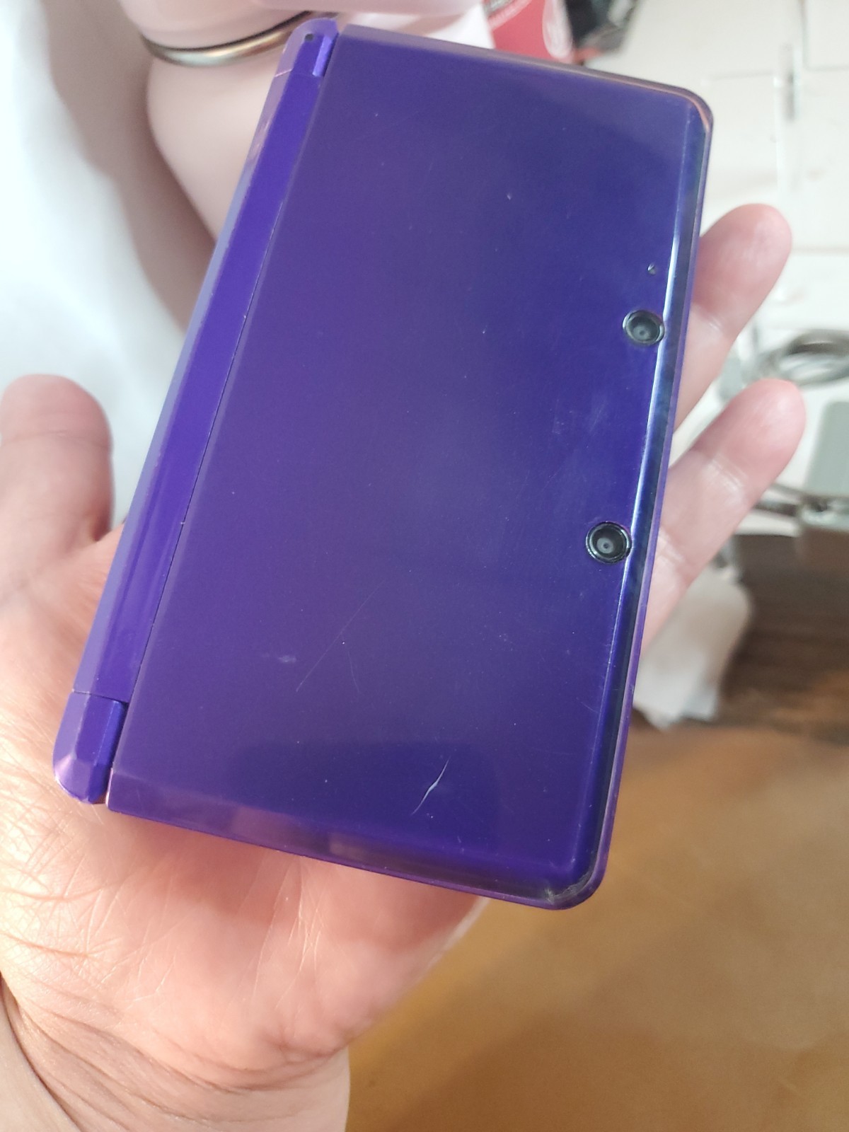 Purple Nintendo 3DS w Charger and Case
