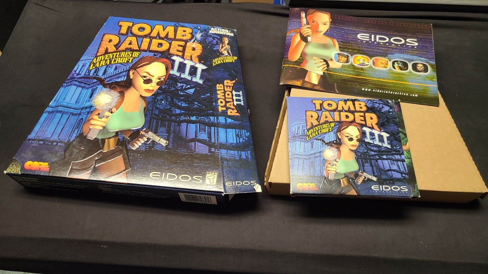 Tomb Raider III (1998) Big Trapezoid Box Vintage PC Windows Game Eidos
