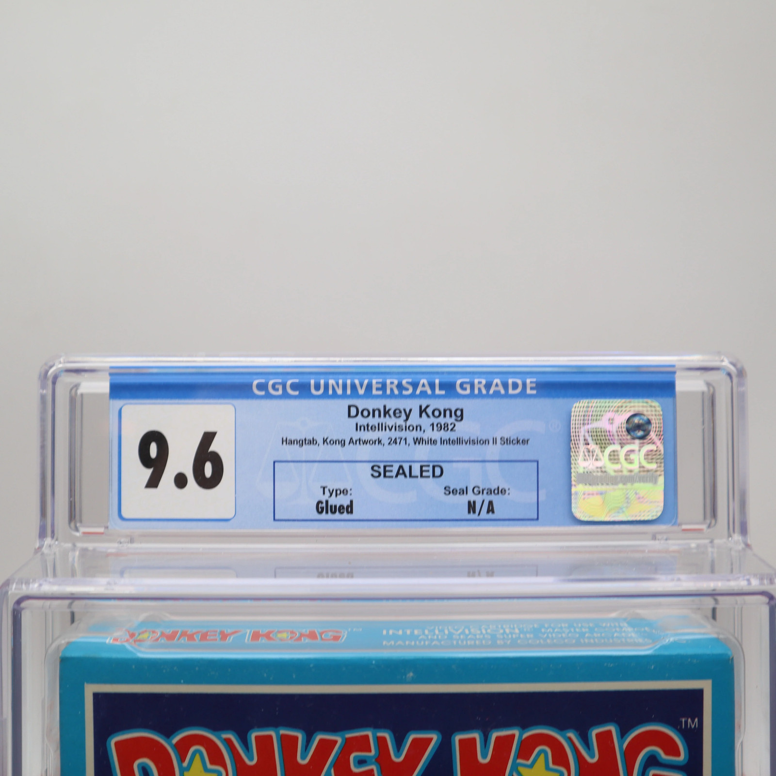 DONKEY KONG (THE ORIGINAL!) – CGC GRADED 9.6 N/A! NEW & Sealed! (Intellivision)