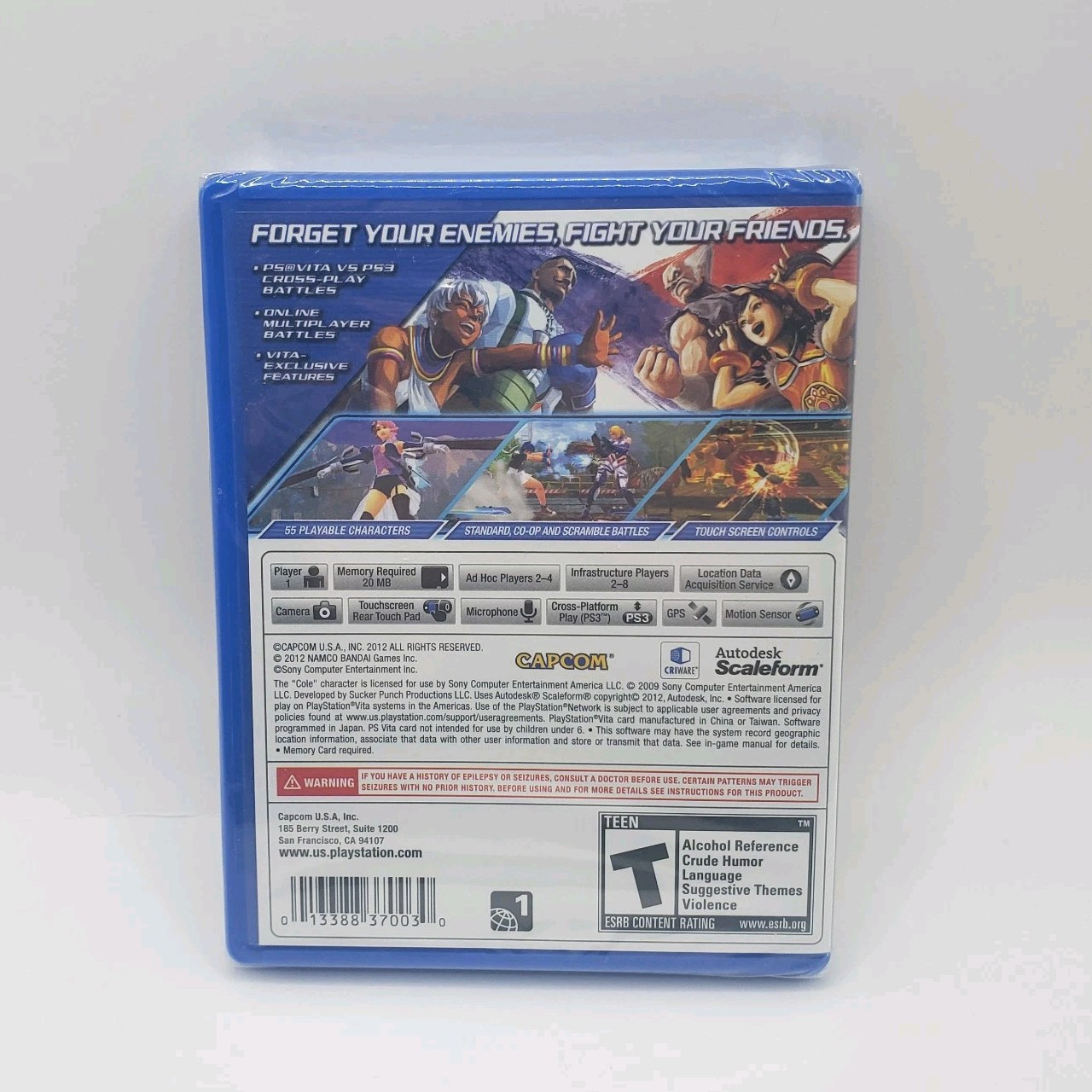 Street Fighter Vs Tekken (PS Vita, PlayStation) Brand New, Near Mint