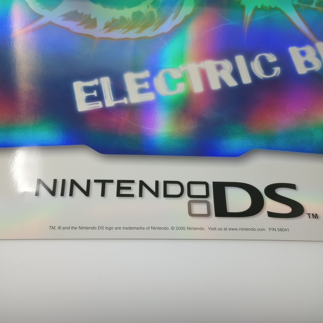 2005 Nintendo DS Introducing Electric Blue Metallic Promo Poster 22″ X 28″ RARE!