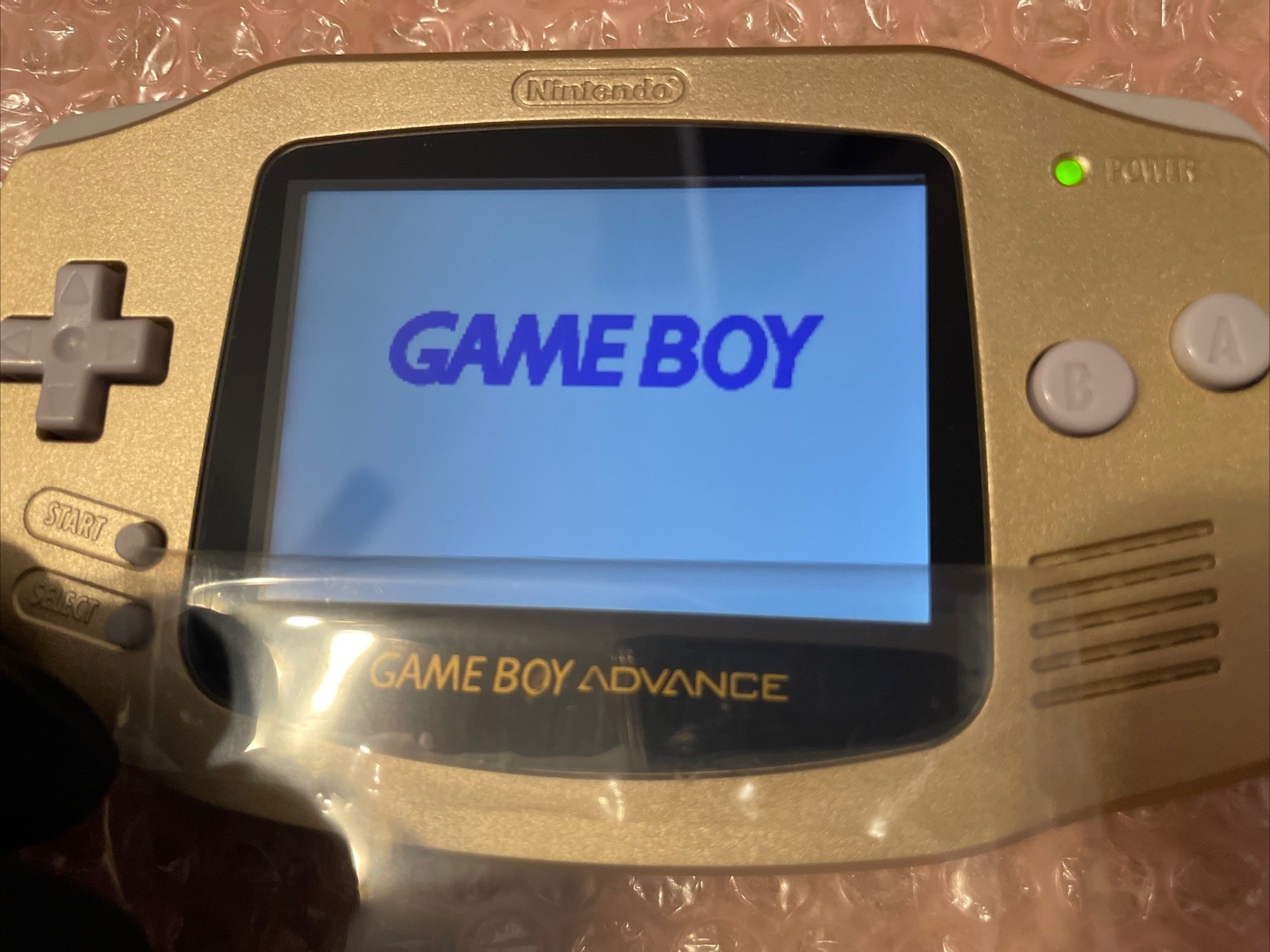 Nintendo Game Boy Advance GBA iPS V3 Backlight Backlit LCD Console Gold