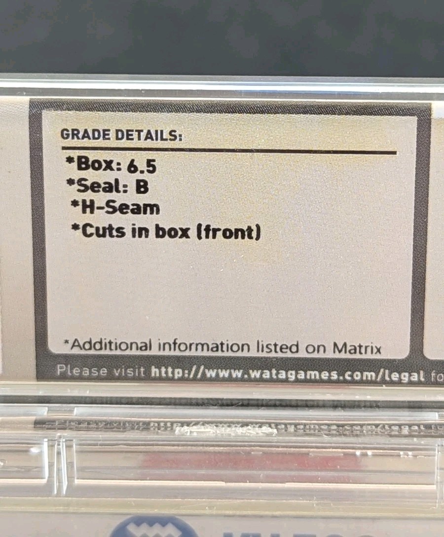 Bases Loaded Sealed NES / Nintendo WATA 6.5 Hole in Seal – RARE