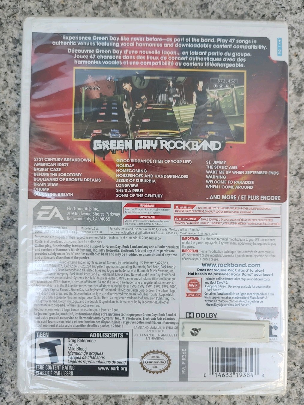 Green Day: Rock Band (Nintendo Wii, 2010) NEW SEALED