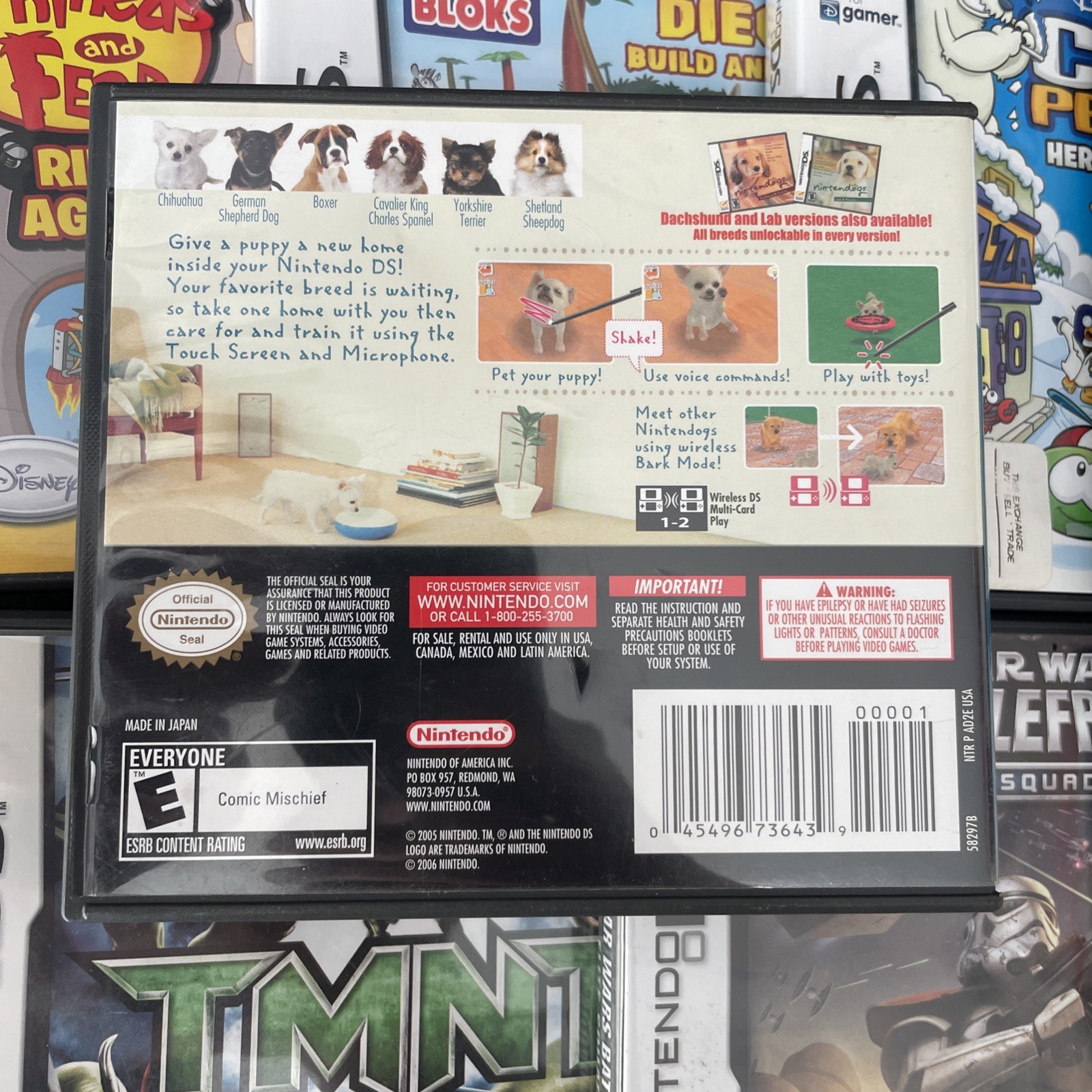 Nintendogs: Chihuahua & Friends (Nintendo DS, 2005) CIB Complete Mint!
