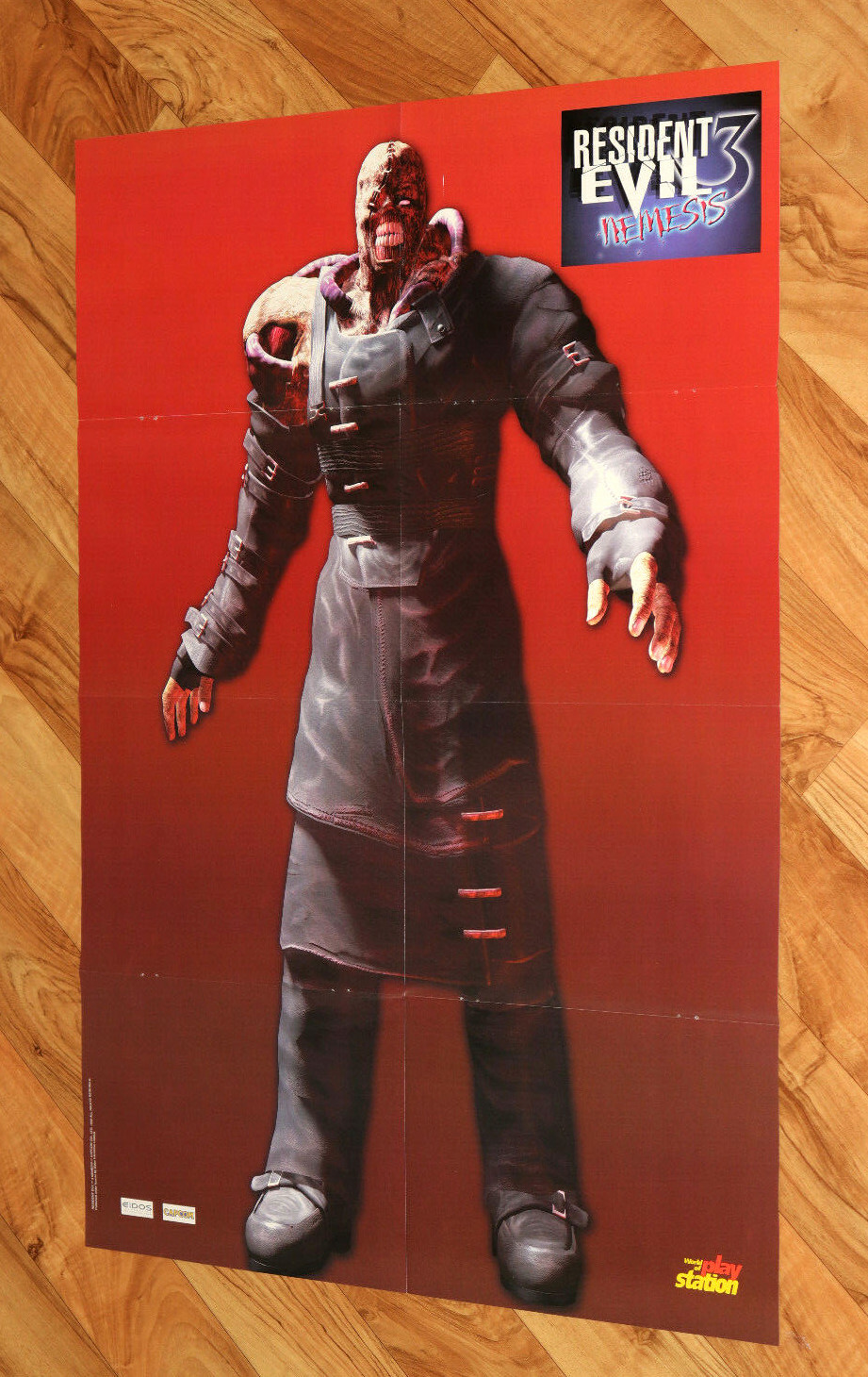 1999 Resident Evil 3 Nemesis Rare Poster 58x80cm Capcom PS1 GameCube