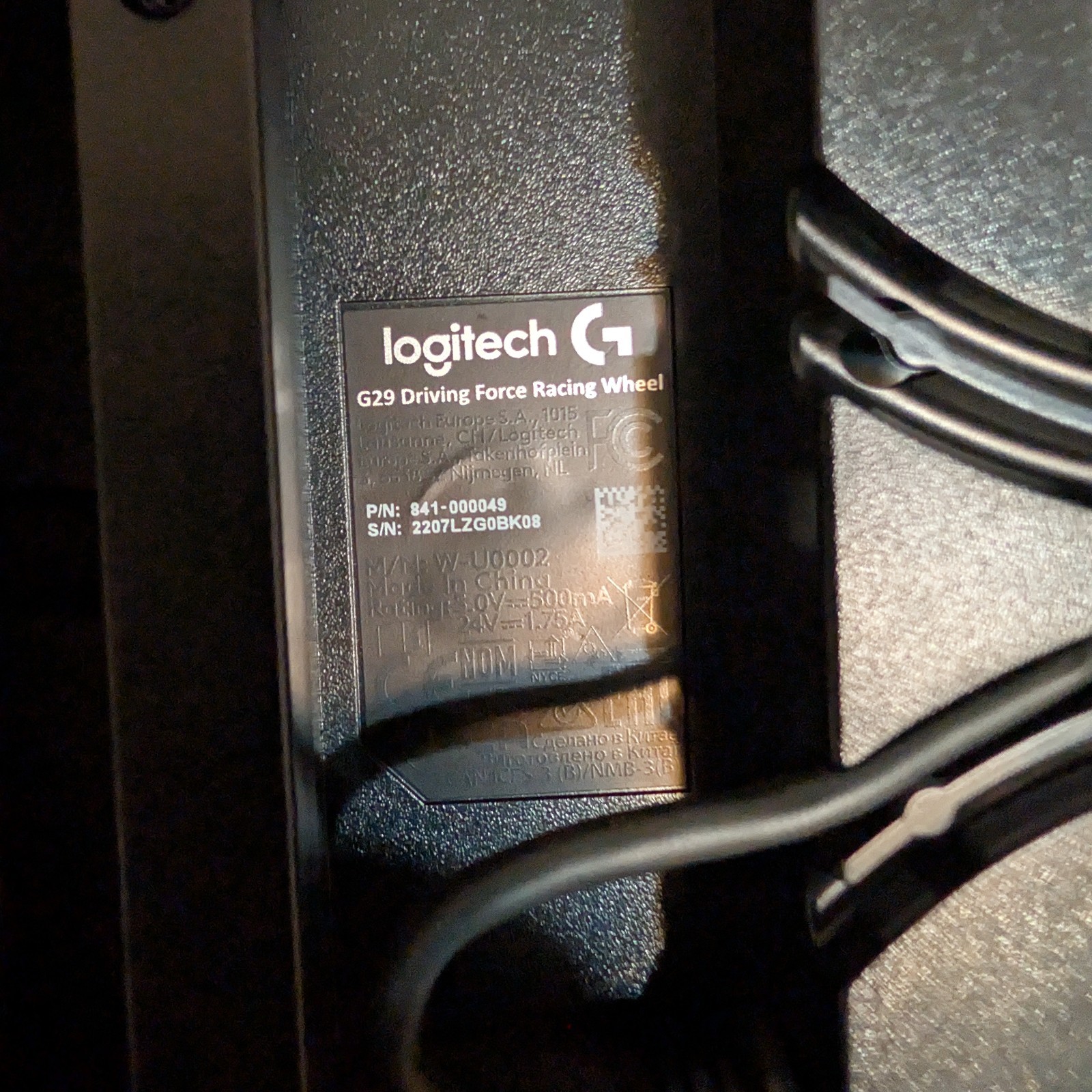Logitech G29 Driving Force Racing Wheel & Pedals – Black (941-000110)