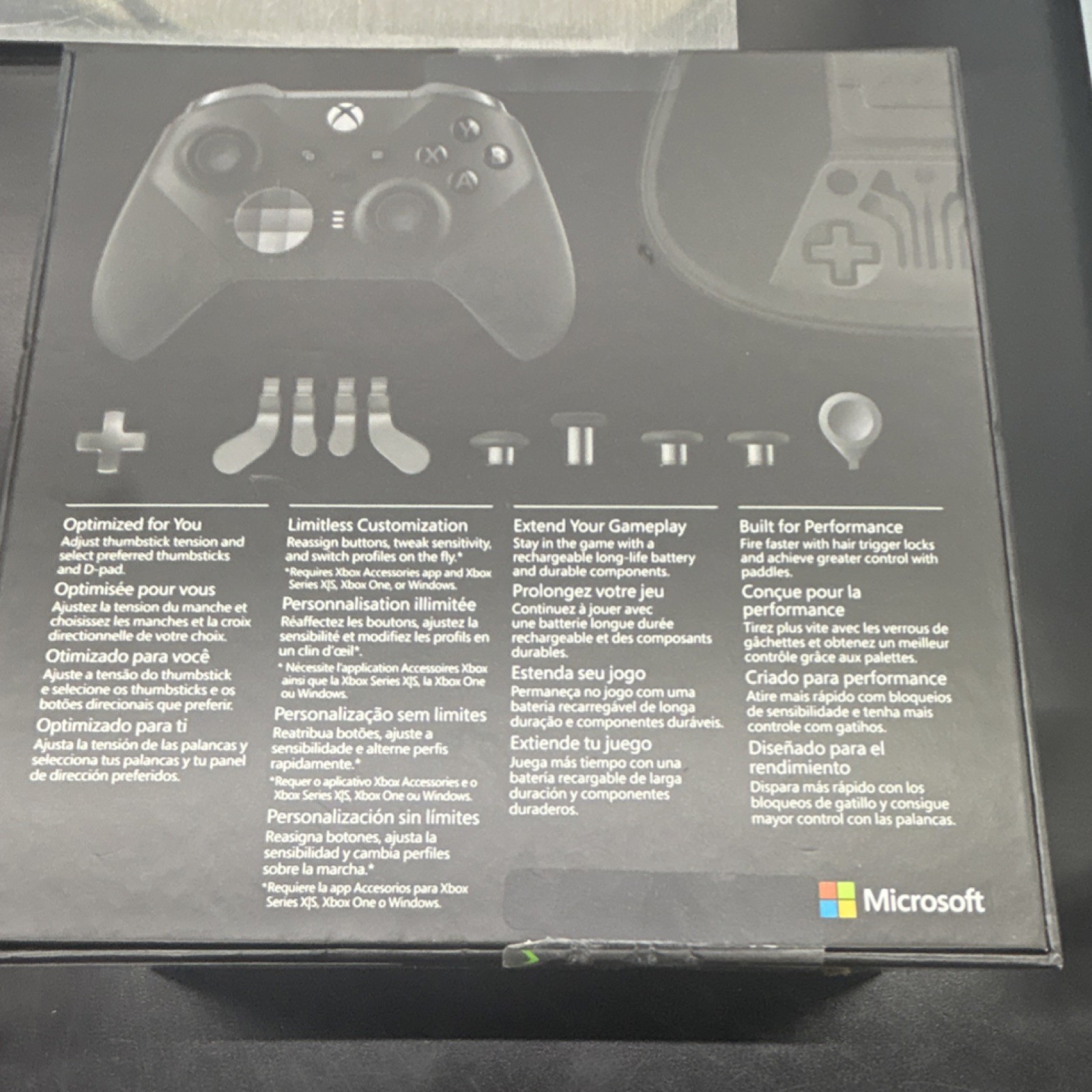 Microsoft Xbox Elite Series 2 Wireless Controller Black USB-C Android iOS