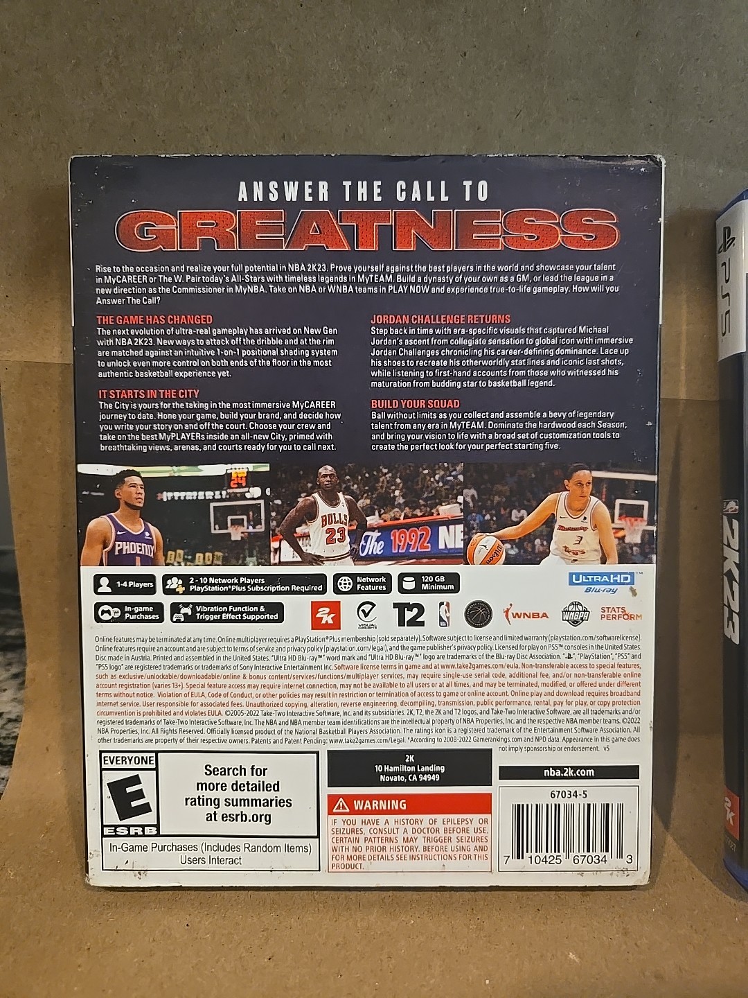 NBA 2K23 Championship Edition Michael Jordan PlayStation 5 PS5 RARE With Poster