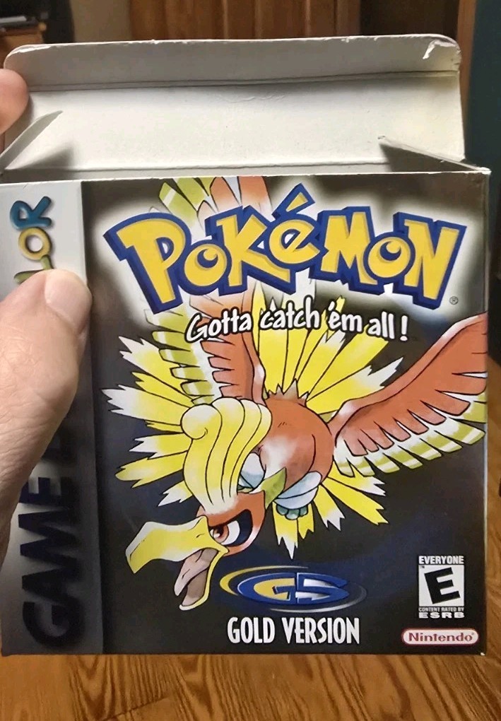 Pokemon Gold Version Game Boy Color Box And Inserts Only AUTHENTIC