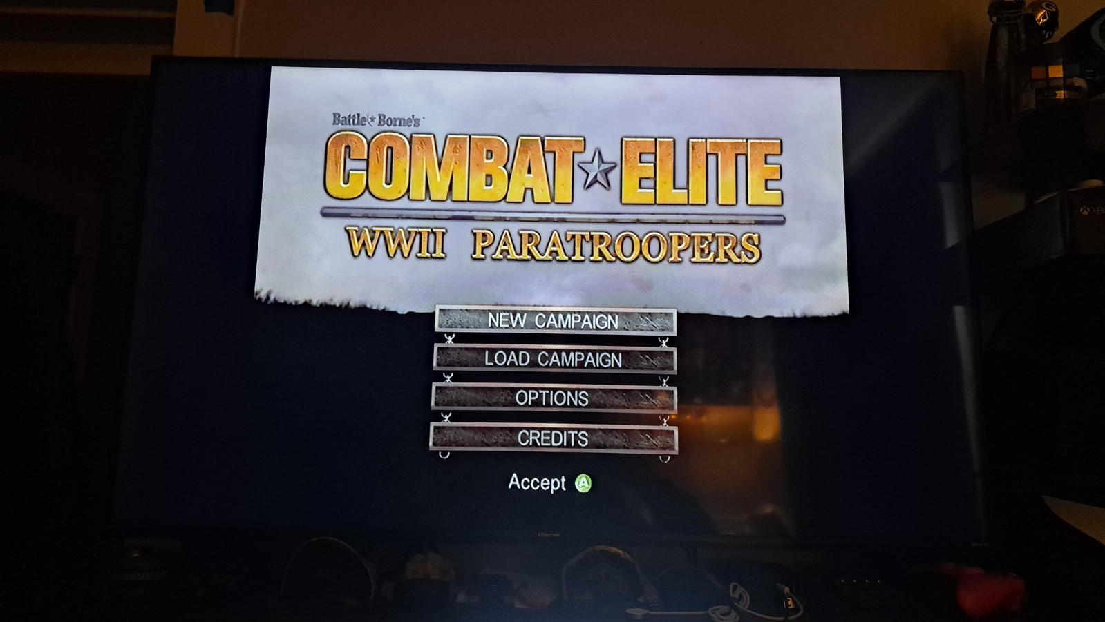 4 Game Xbox lot: Commandos 2 Combat Elite, First to Fight, Combat Taskforce 121
