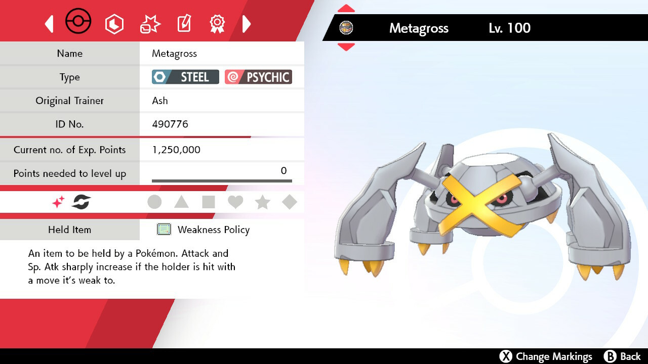 Pokemon Sword&Shield Metagross 6IV Best EVs, Nature Ultra 🌟Shiny🌟 Battle Ready