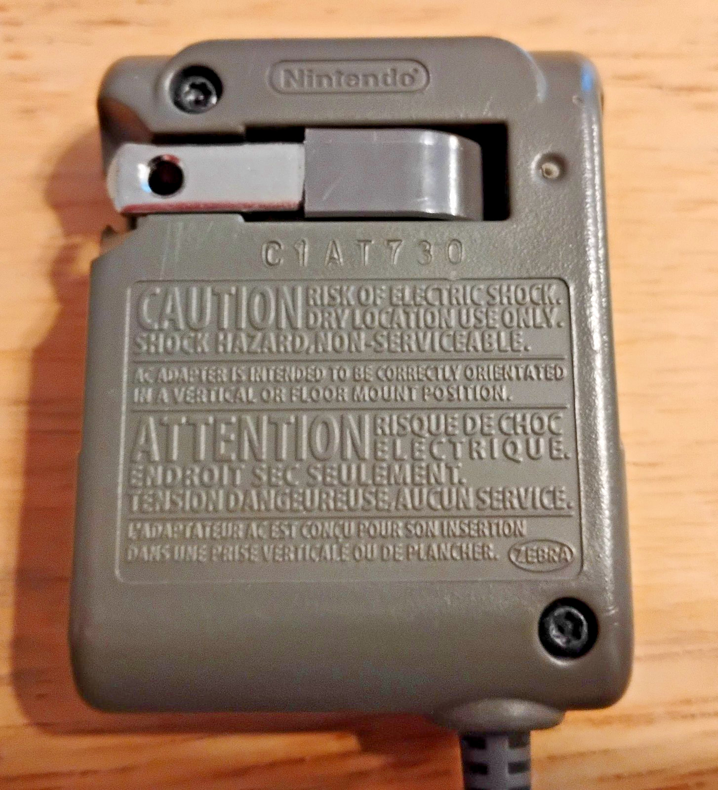 Genuine OEM Nintendo DS Lite Wall Power Adapter Charger USG-002 5.2V 450mA