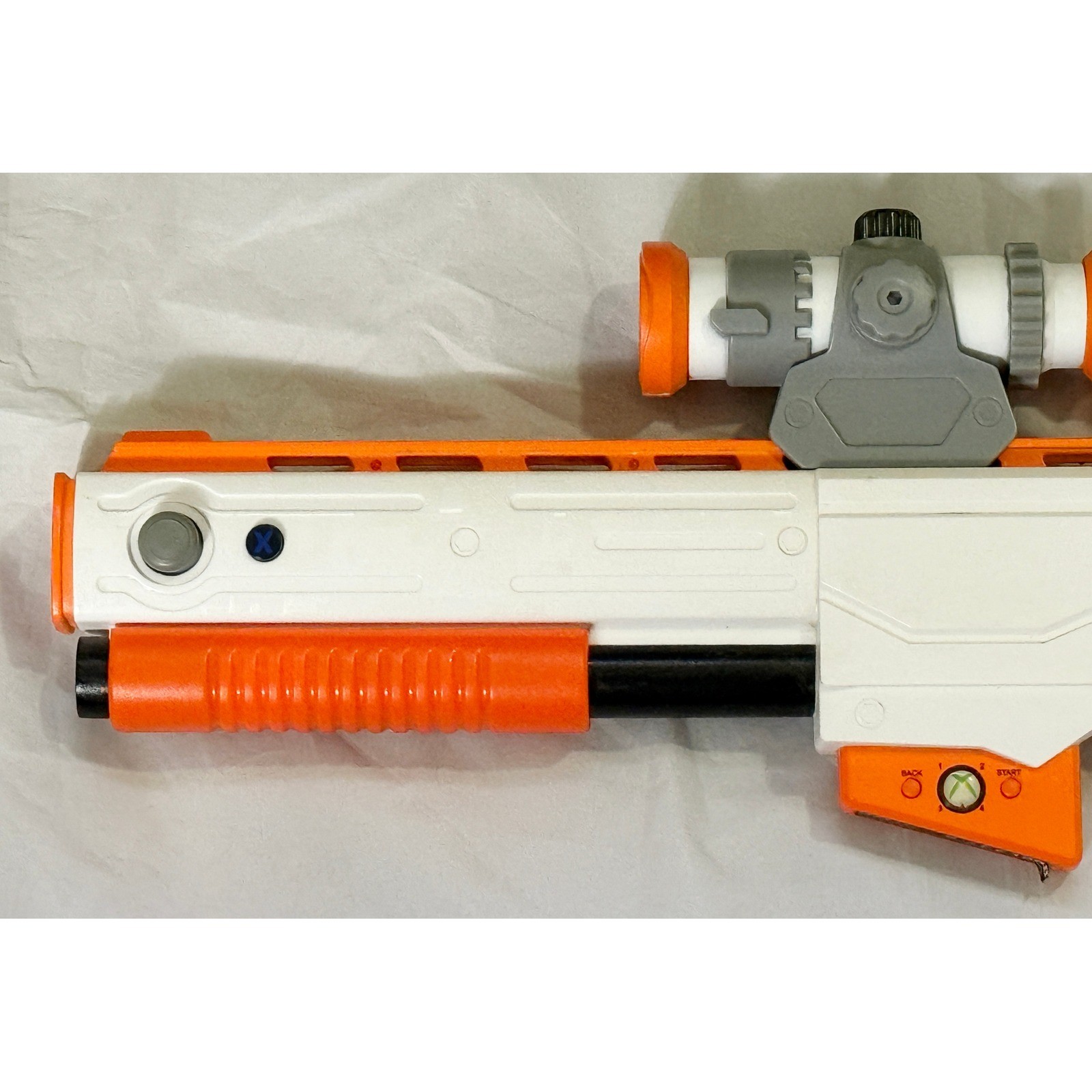 Cabela’s Top Shot Elite Wireless Controller Xbox 360 White Orange Rifle Scope