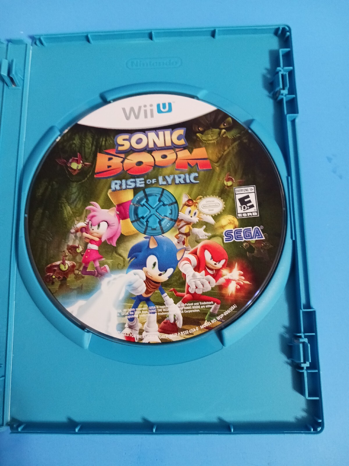 Sonic Boom: Rise of Lyric (Nintendo Wii U, 2012) w/ Case & Manual