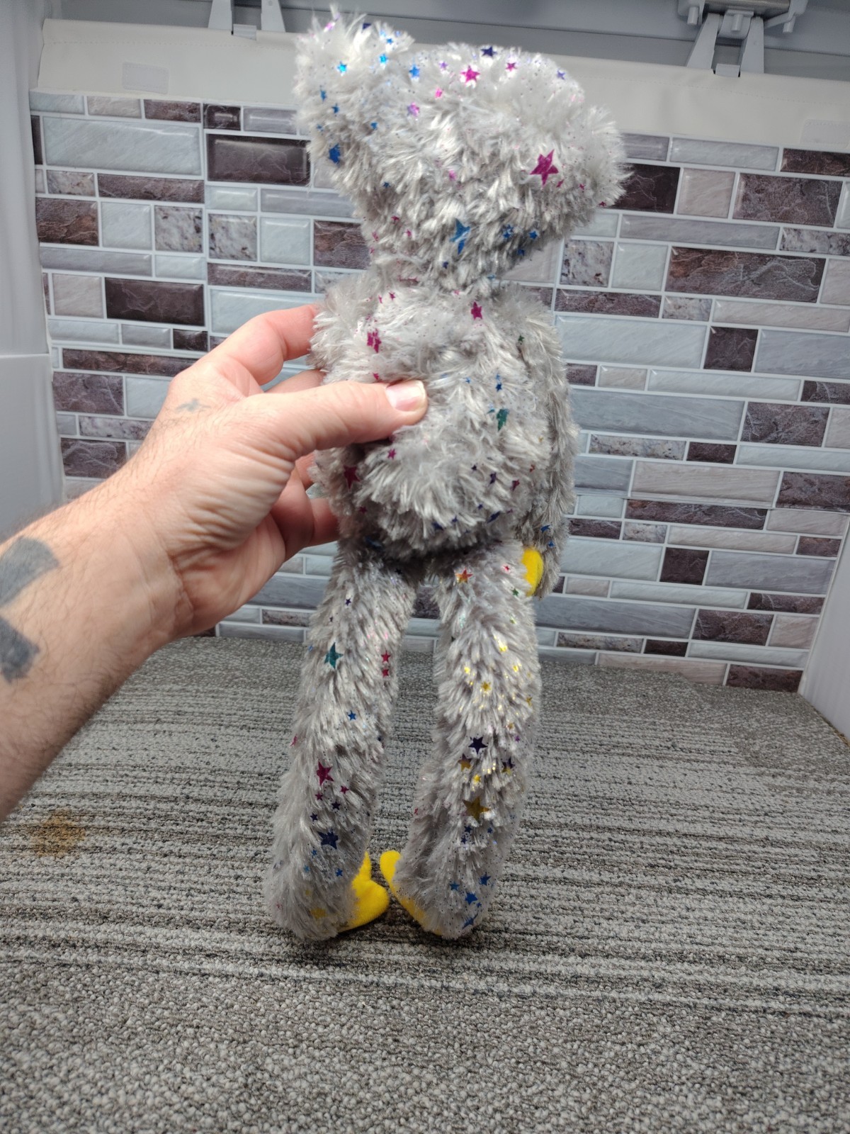 Poppy Playtime Gray Italo Huggy Wuggy Stary Plush Stuffed Animal