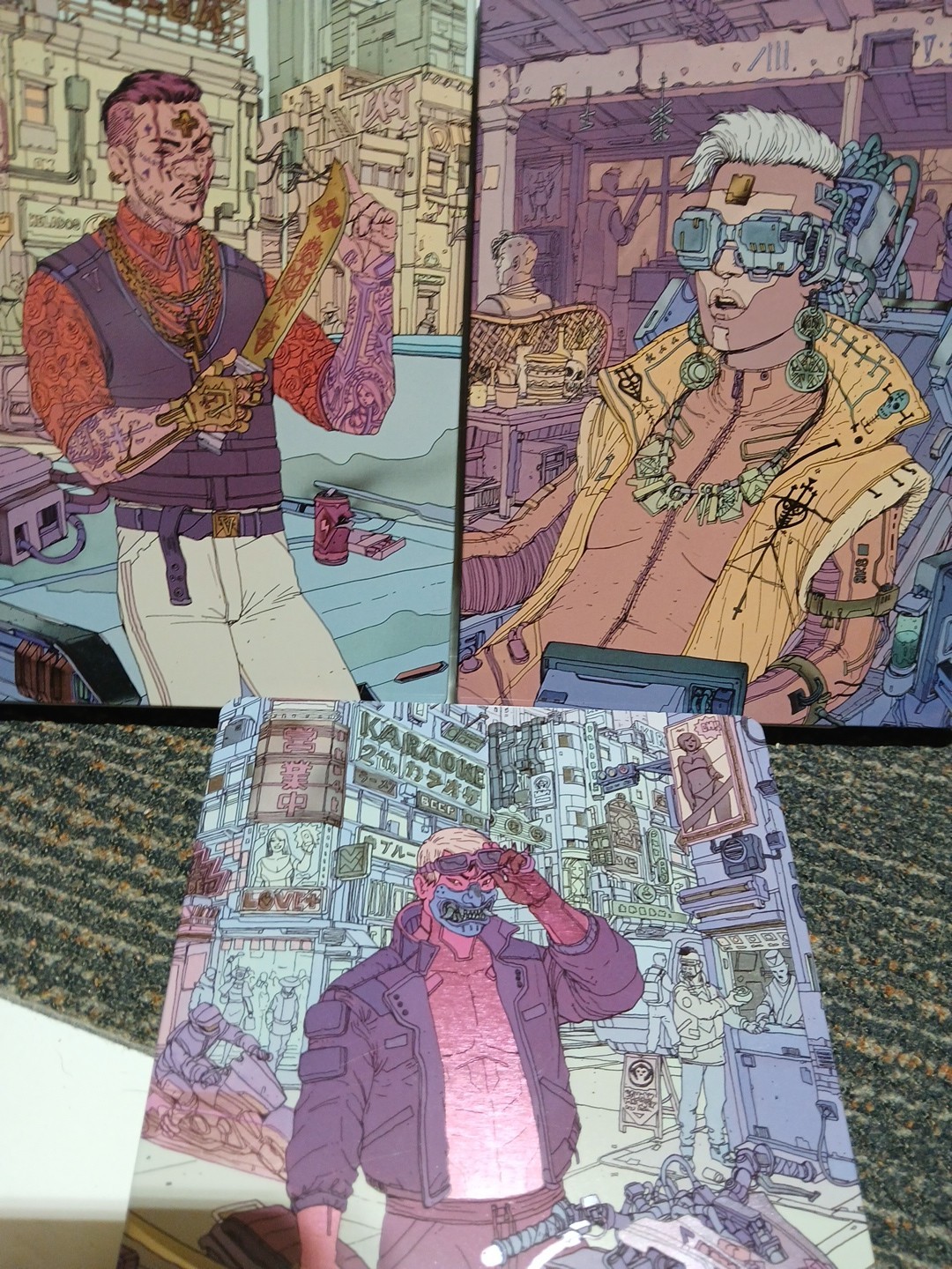 Set Of 3 Steelbook Cases For Cyberpunk 2077 Tyger Claws Valentinos Voodoo Boys