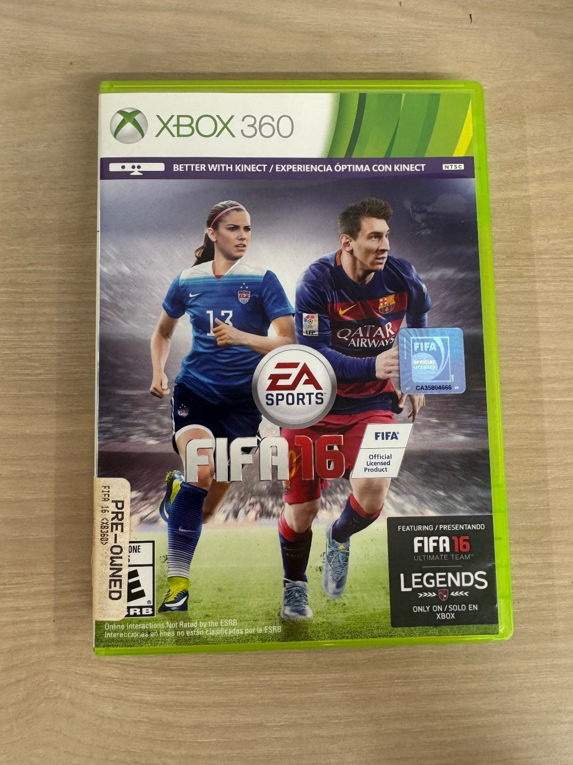 FIFA 16 Xbox 360 Video Game Soccer Sports Xbox Live Kinect Legends