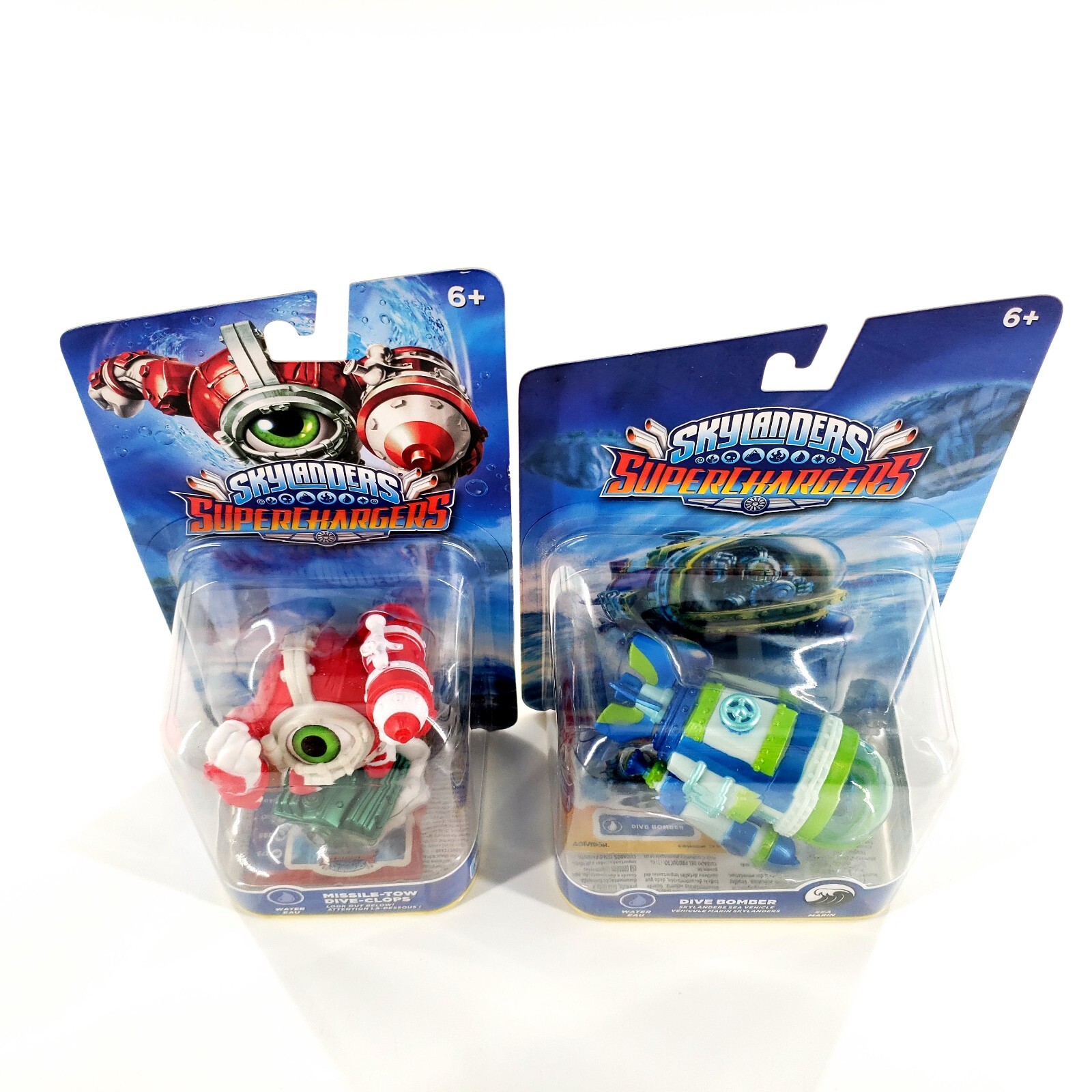 Skylanders Superchargers Missile Tow Dive Clops & Dive Bomber Character Sealed
