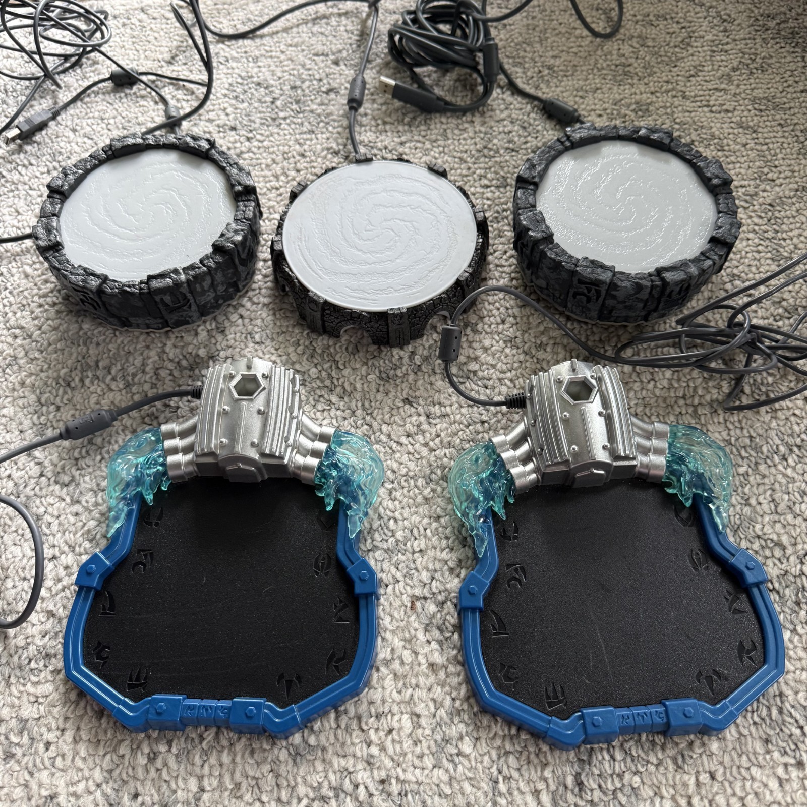 5x Skylanders Portal of Power Lot – Stone & Vehicle Style Bases