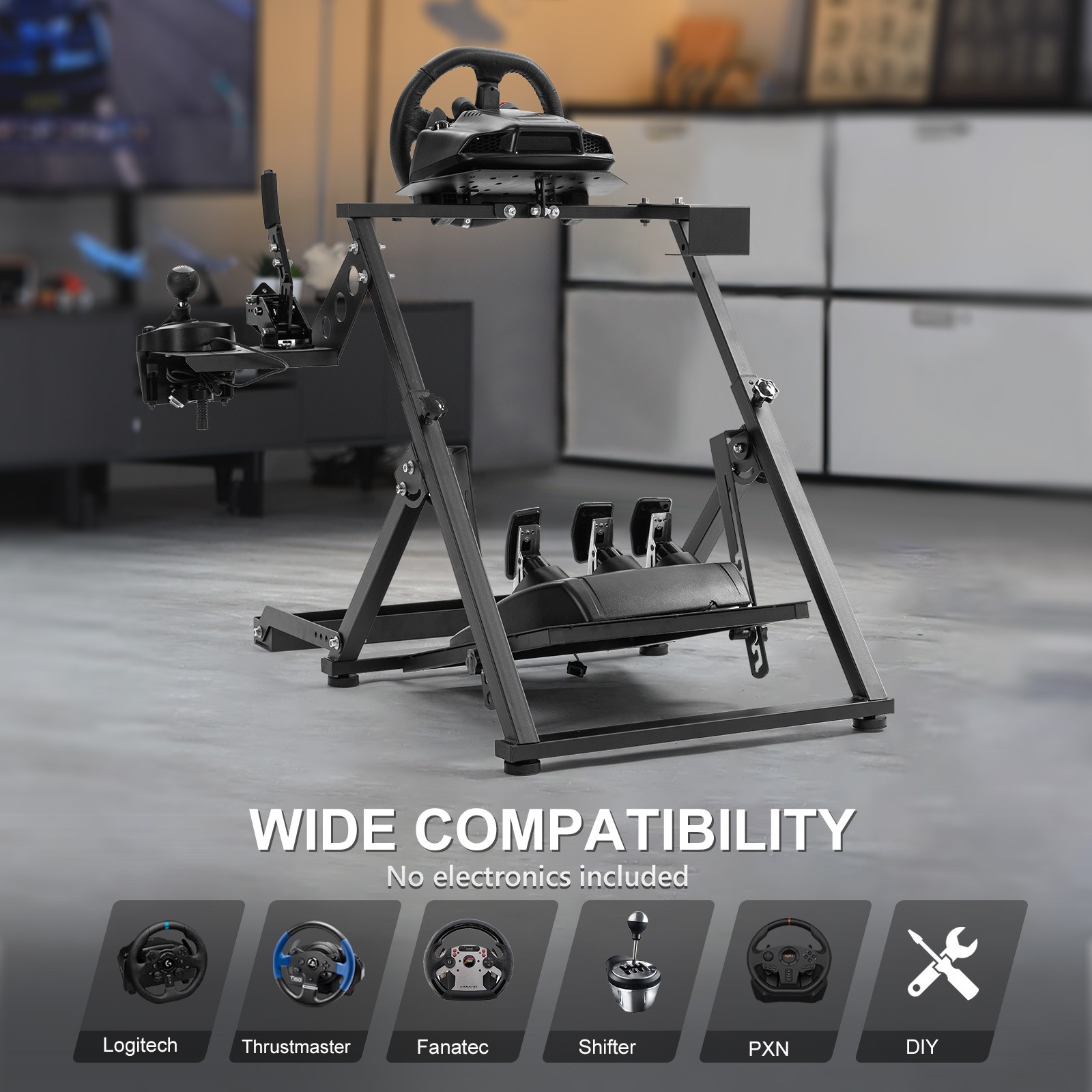Marada Racing Wheel Stand “X” FRAME Fit Logitech G25 G27 G29 G920 Thrustmaster