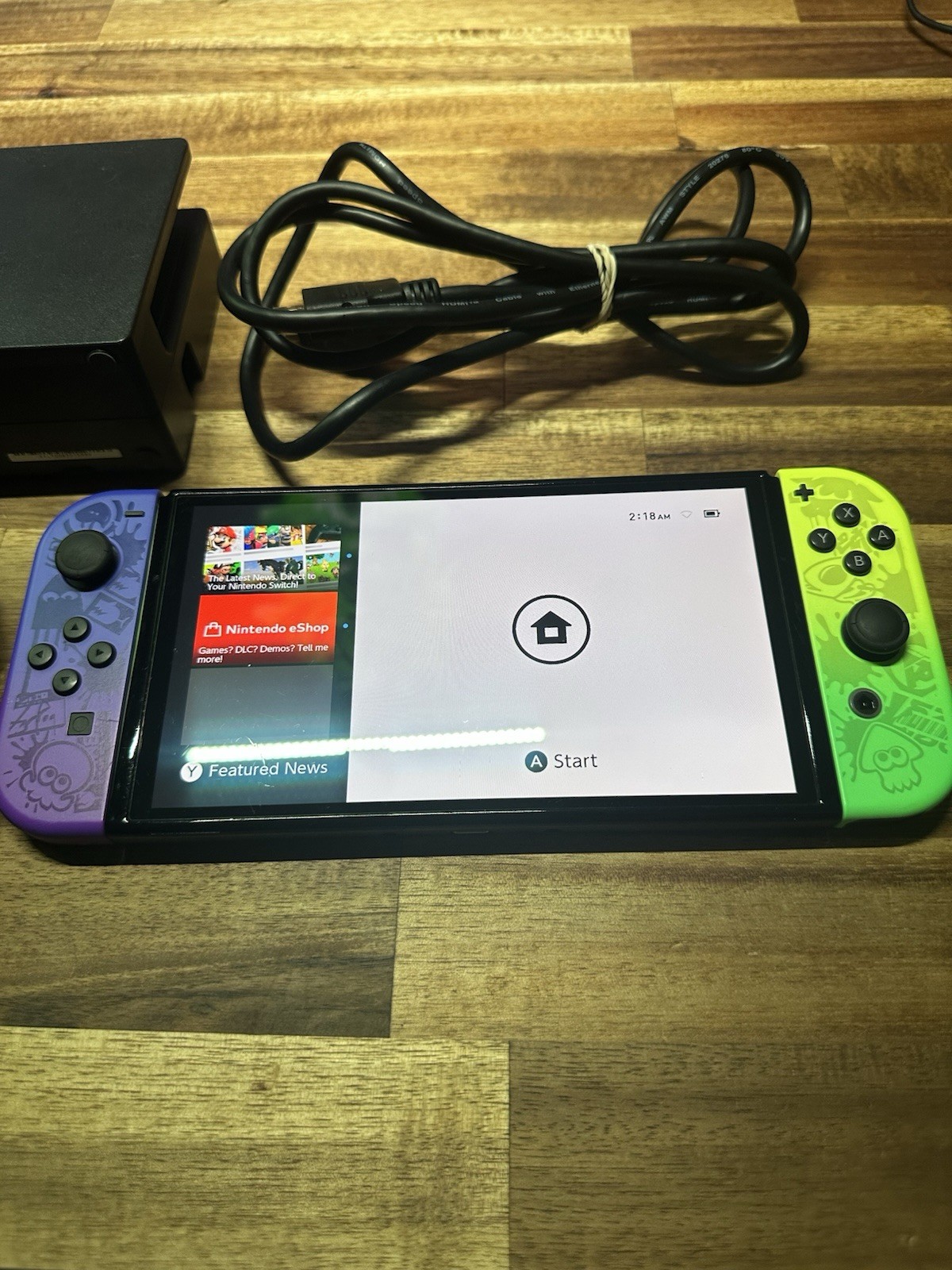 Nintendo Switch OLED Splatoon 3 Special Edition Console Tested Fast Free Ship
