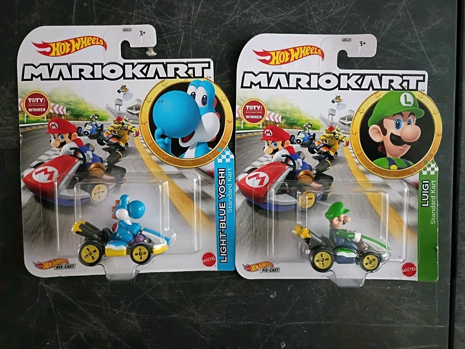 19-PK SUPER MARIO KART Hot Wheels Lot Dry Bones Waluigi Tanooki Peach Luigi Toad