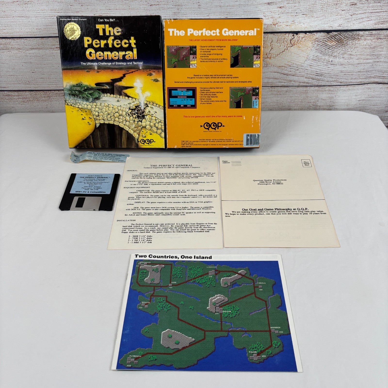 The Perfect General (PC, 1991) 3.5″ Floppy, Big Box