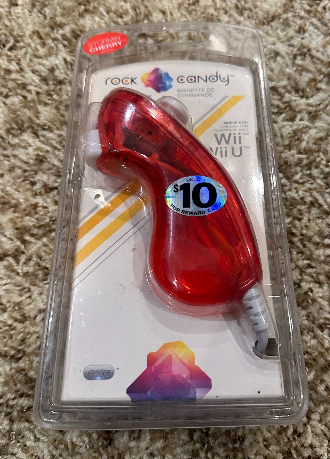 PDP Rock Candy Control Stick Red Wii Wii U Brand New Sealed