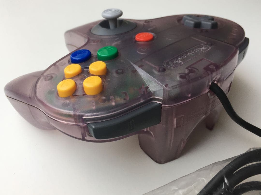 New Unused Very Rare Nintendo 64 Controller Pad Clear Purple NUS-005 Boxed Japan