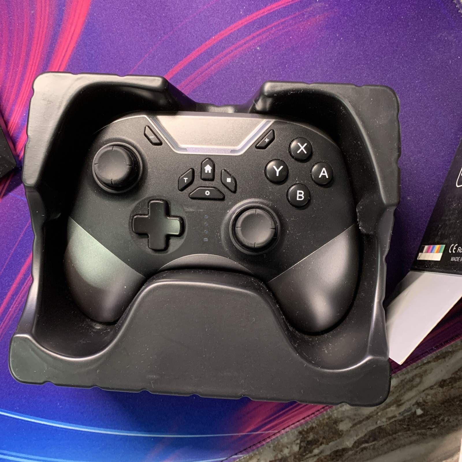 Bluetooth Controller for Switch/PC/iPhone/Android/Apple Arcade MFi Black