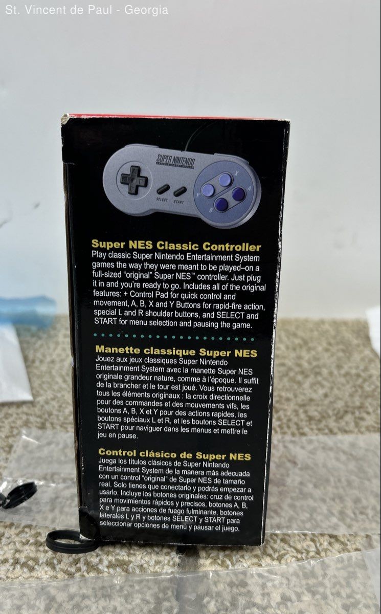 Super Nintendo SNES Classic Edition Mini BOX ONLY With Original Packaging VGC