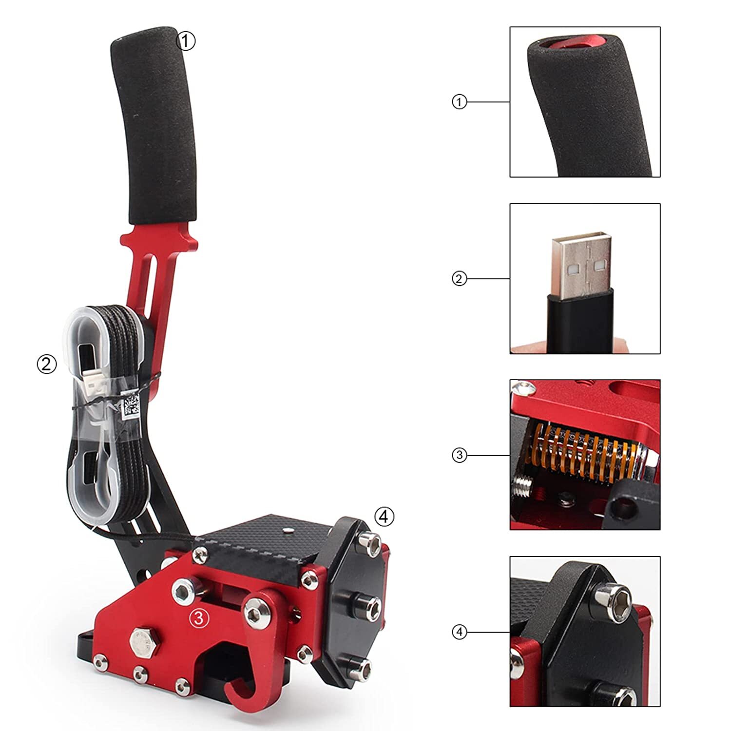 64 Bit PC USB Handbrake Gaming for Racing Games G25/27/29 T500 T300 G920