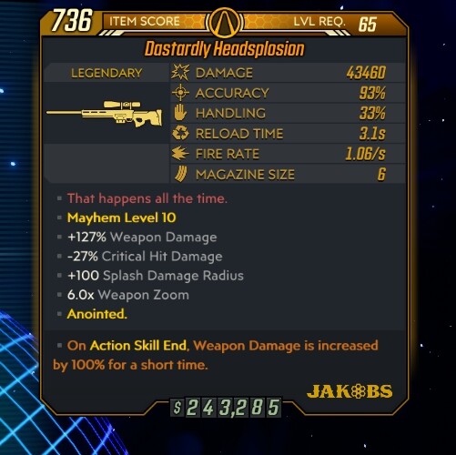 PC/PS4&5/XBOX Borderlands 3 -Cryo Shatter Amara- Rest Assured – Level 72 10 Item