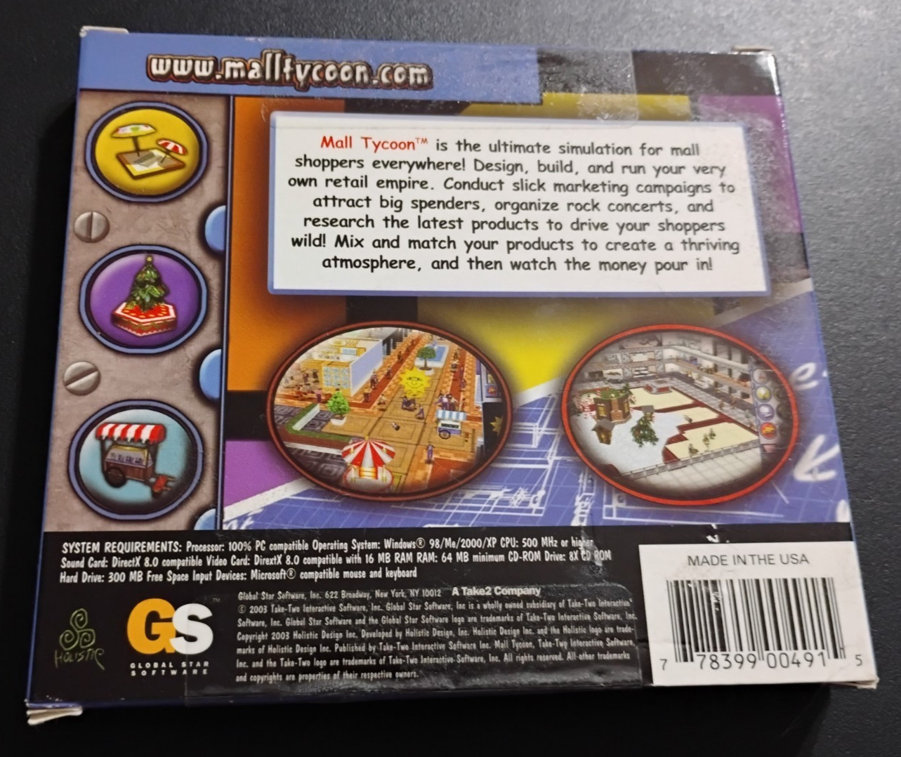 Mall Tycoon CD-ROM 2003 – New and Sealed – Global Star Software