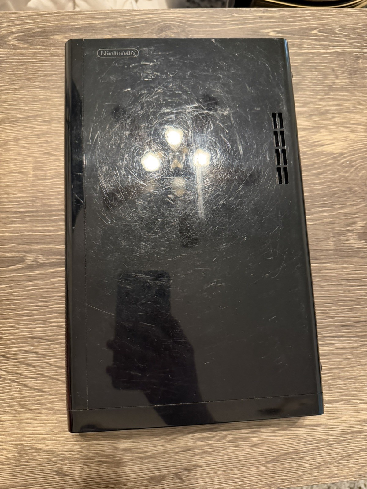 Nintendo Wii U Black 32GB Console / GamePad / Cables (Tested!) – READ
